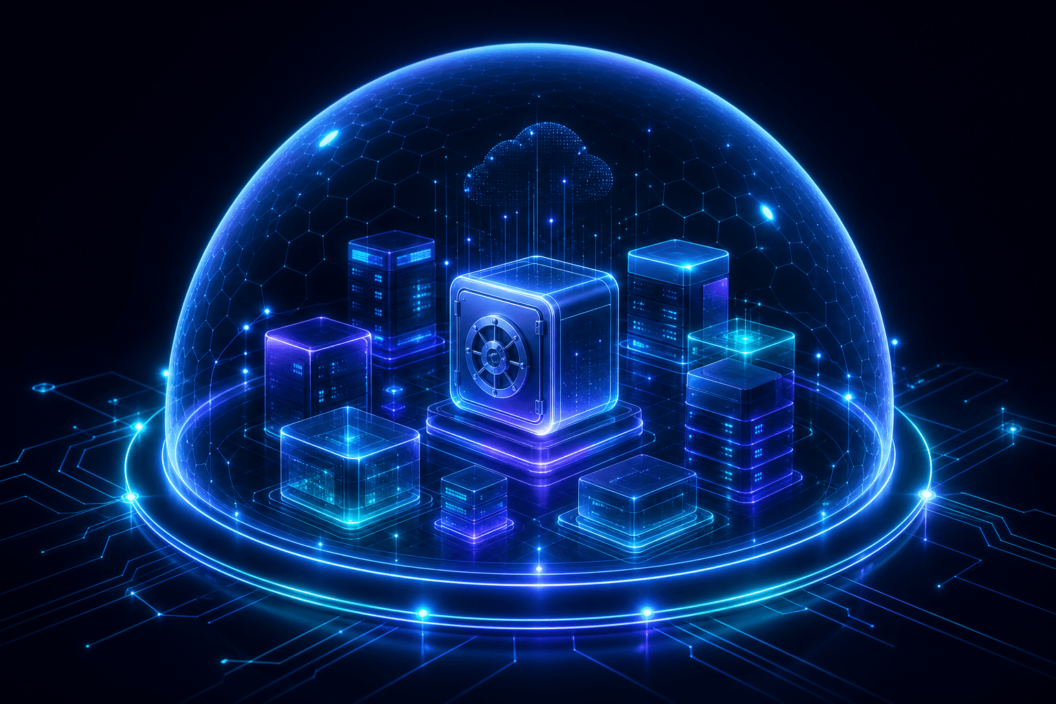 A secure, client-owned cloud tenant with a protective boundary around the data